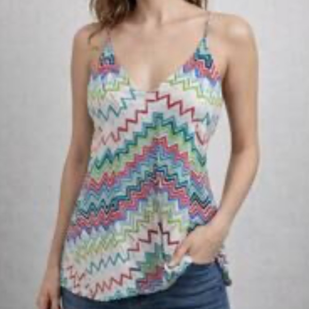 Renee C. Multicolor Zigzag Camisole